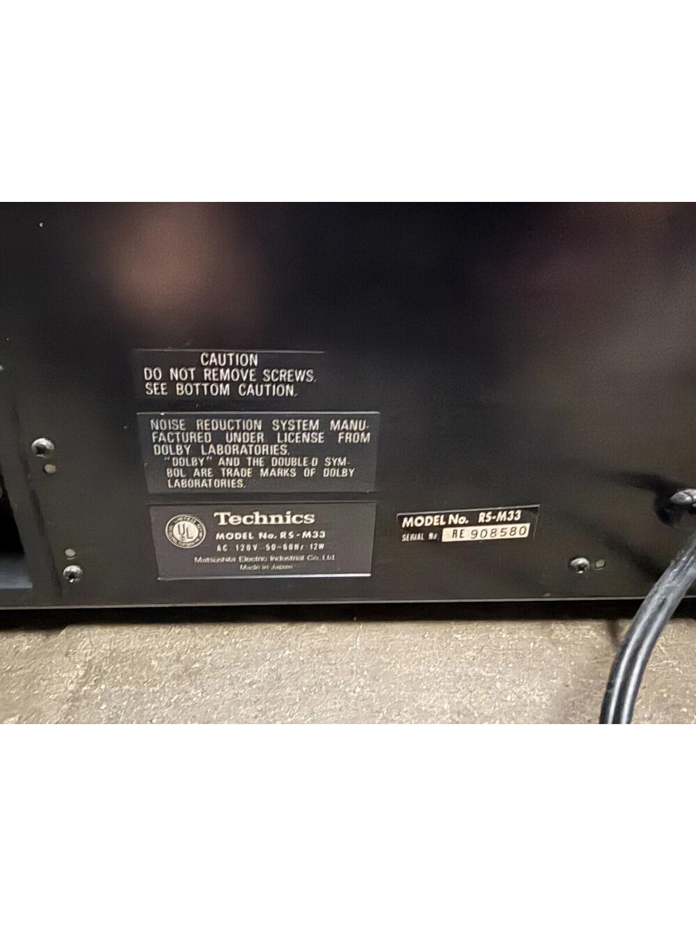 Technics Model rs-M33 - Tested Working Video - Picture 8 of 9